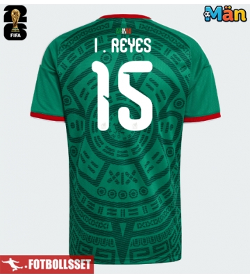 Mexiko Israel Reyes #15 Hemmatröja VM 2026 Kortärmad